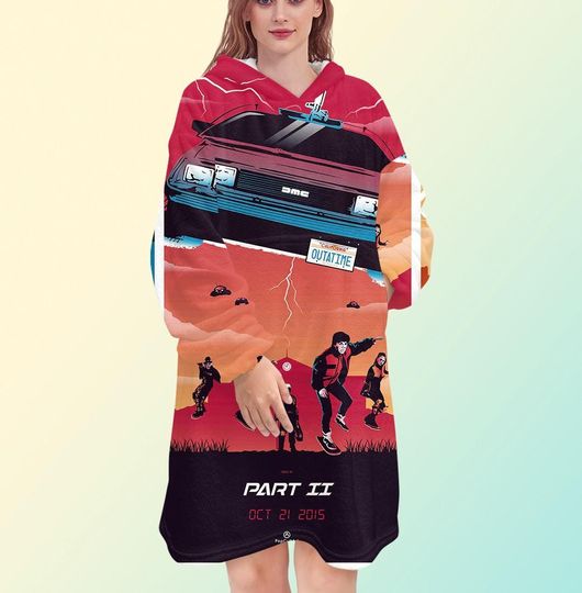 Back to the Future 2 Blanket Hoodie
