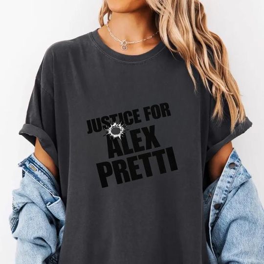 Discover Justice For Alex Pretti T-Shirt | Positive Message Tee, Minimal Typography