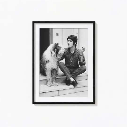 P mccartney Black&White Art Poster Print. Great Home Decor