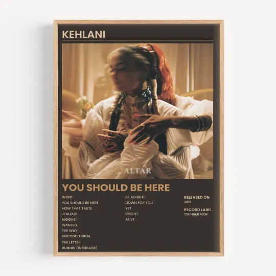 Discover Kehlani - You Should Be Here Album Cover Wall Art Poster Print