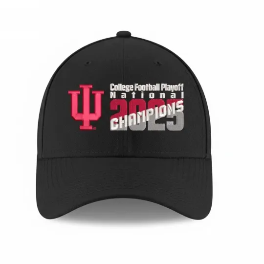 Custom Embroidered -  Indiana Hoosiers 2026 College Football Champions Hat Cap