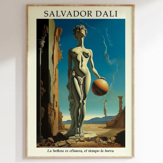 Discover Salvador Dali Art Surreal Woman Poster,  Dali Wall Art, Surreal Art Print