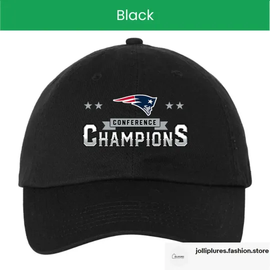 New England Patriots AFC Champions Hat, Go Pats Champions Locker Room Cap