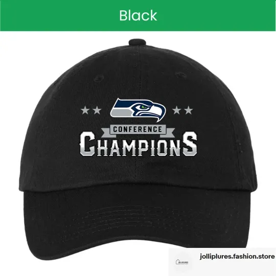 Discover Seattle Seahawks 2025 NFC Champions Hat, Go Hawks Champions Locker Room Cap