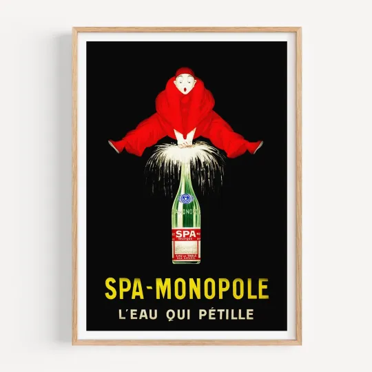Discover SPA Monopole Vintage Wall Art Poster Print. Great Home Vintage Decor