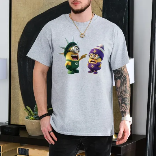 Discover Packers Minions Football Shirt, Funny Minions T-Shirt