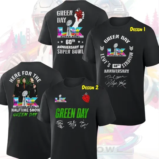 Green Day Super Bowl LX 60th Anniversary Halftime Show 2026 For Fans