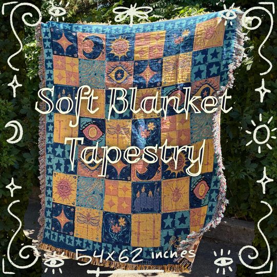 Discover Wizard's Quilt - woven tapestry blanket