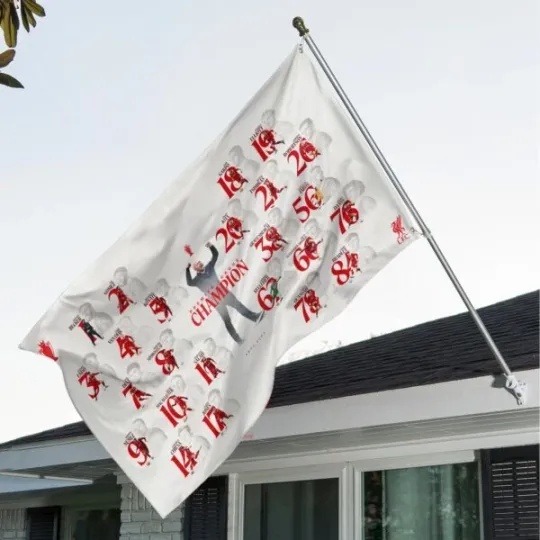 Discover Liverpool FC 3D House Flag Champions Premier League