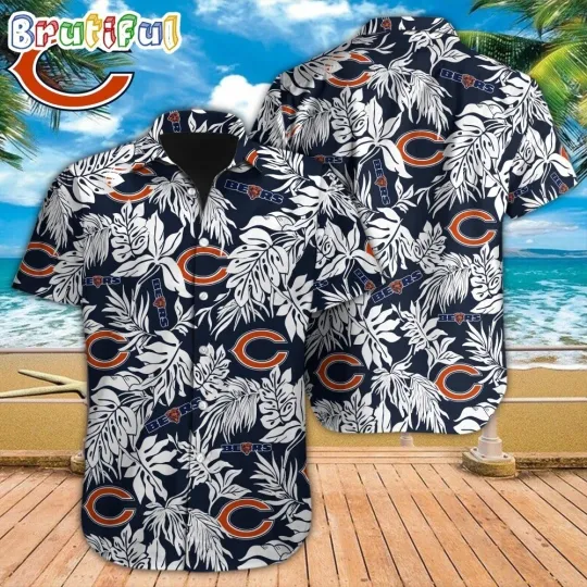 Discover Chicago Football Bearss Team Hawaiian Shirt Short Sleeve Adult