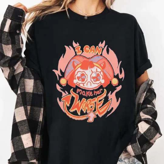 Discover The Amazing Digital Circus Pomni Flame T-Shirt