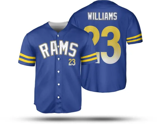 Discover Kyren Williams #23 Name and Number Los Angeles Rams Team