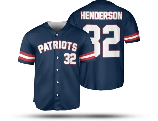 TreVeyon Henderson #32 Name and Number New England Patriots Team