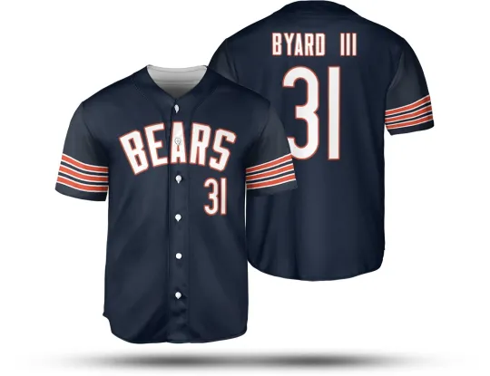 Kevin Byard III #31 Name and Number Chicago Bears Team