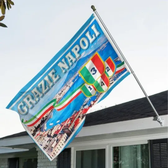 Discover S.S.C. Napoli 3D House Flag
