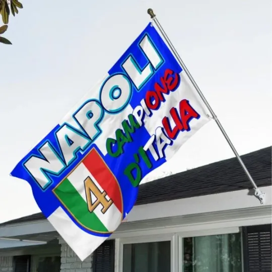 Discover S.S.C. Napoli 3D House Flag for Fans