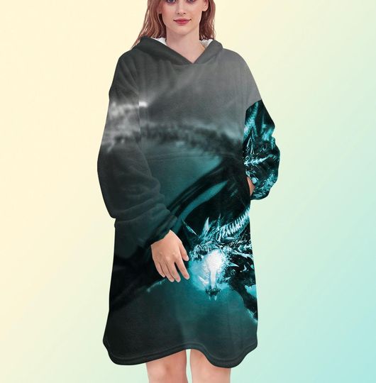 World of Warcraft Blanket Hoodie, Wrath of the Lich King Dragon Blanket Hoodie