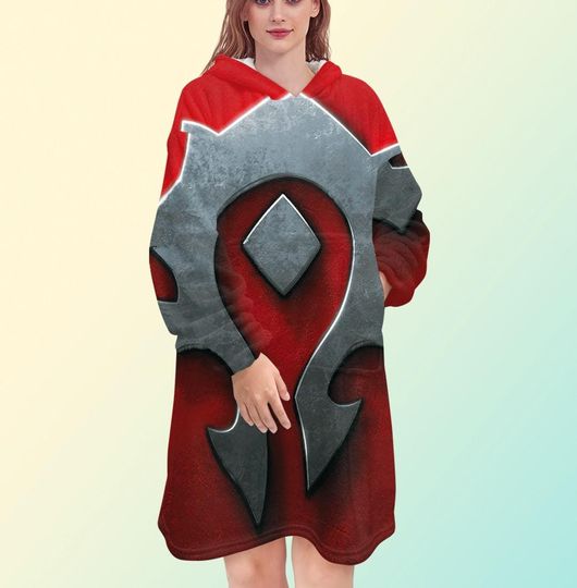 World of Warcraft Horde Blanket Hoodie