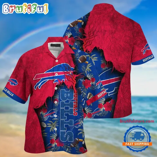 Discover Buffalo Football Team Billss Summer God Hawaii Shirt