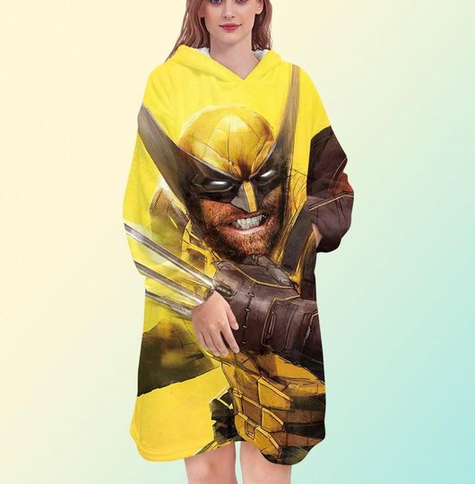 Wolverine Blanket Hoodie, X-men Blanket Hoodie