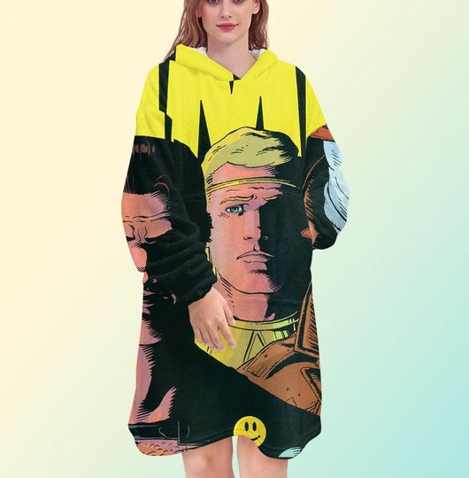 Discover Watchmen blanket hoodie, oversize fleece sweatshirt, Unisex