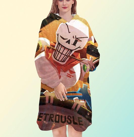 Undertale Blanket Hoodie, Papyrus Blanket Hoodie