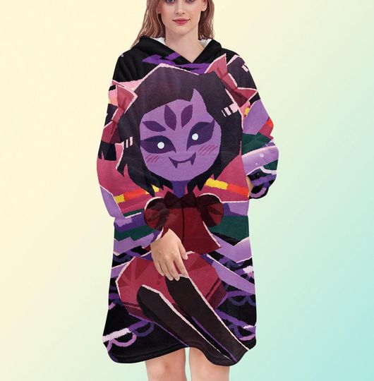Undertale Deltarune - Muffet Blanket Hoodie