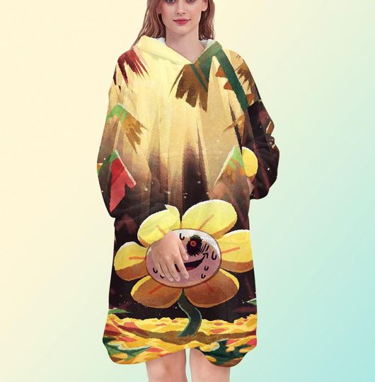Undertale Flowey Blanket Hoodie