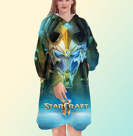 Discover StarCraft II Legacy of the Void blanket hoodie, oversize fleece sweatshirt, Unisex