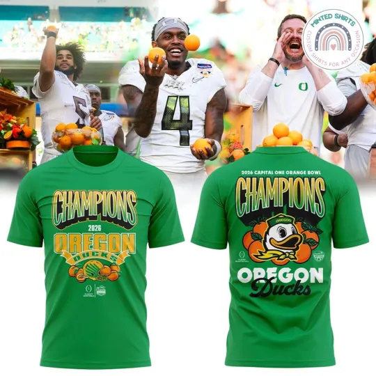 Discover Ducks 2026 Orange Bowl Champions Edition 3D Shirt