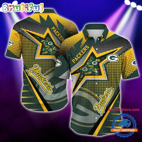Discover Green Bay Football Team Packerss Special Star Hawaiian Shirts