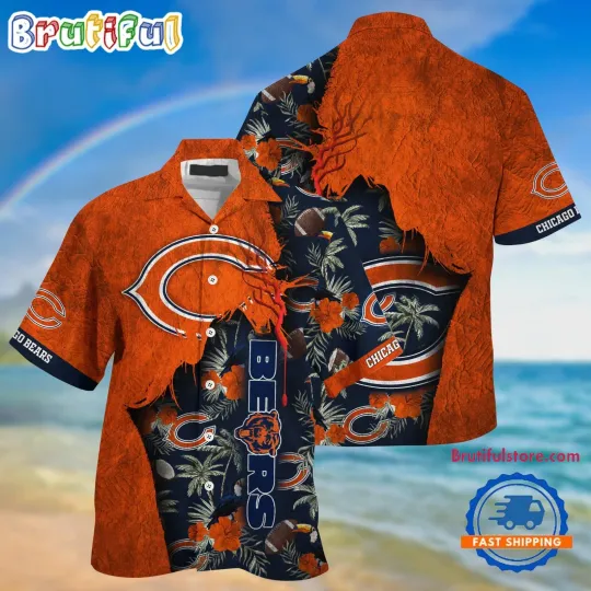 Discover Chicago Football Team Bearss Summer God Hawaii Shirt