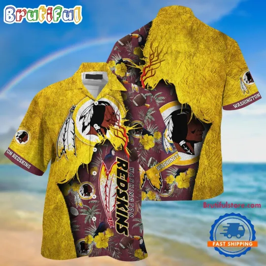 Discover Washington Football Team Redskinss Summer God Hawaii Shirt
