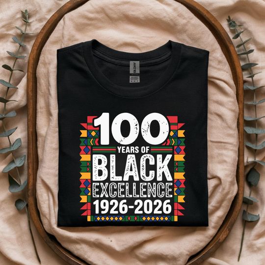 Discover 100 Years of Black Excellence Centennial Black History Month T-Shirt