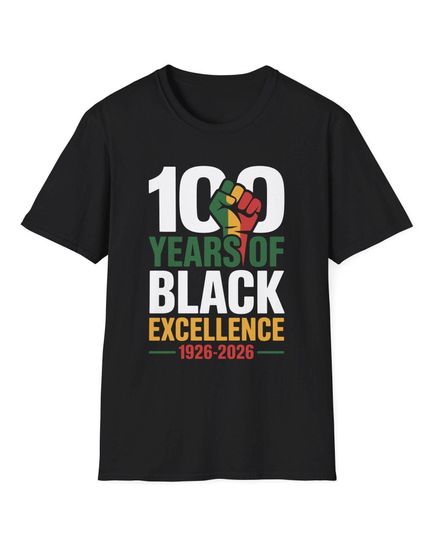 Discover Black History Month 100 Years of Black Excellence T shirt