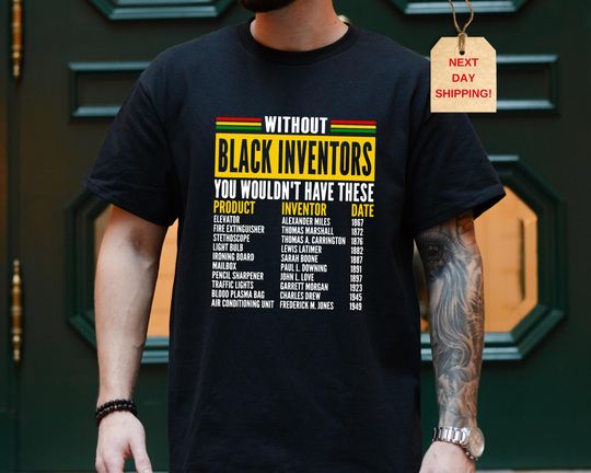 Discover Black History Month T-Shirt: Forgotten Black Inventors