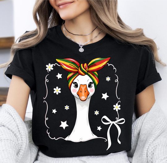 Discover Juneteenth Goose Shirt, Emancipation Day, Black History Month T-Shirt, Black Freedom Shirt, Afro Woman, Black Culture Shirt