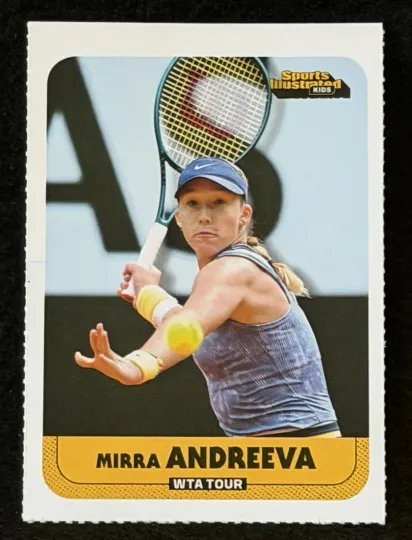 Discover MIRRA ANDREEVA ROOKIE 2025 Sports Illustrated for Kids SI Tennis WTA Tour