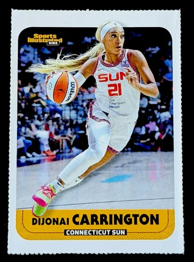Discover DIJONAI CARRINGTON 2024 Sports Illustrated for Kids SI #1154 WNBA Conn Sun