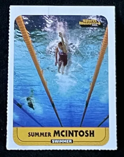 Discover SUMMER MCINTOSH ROOKIE 2023 SI for Kids #1071 Canadian Swimming Olympic Gold