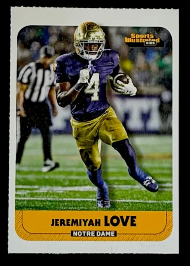 Discover JEREMIYAH LOVE ROOKIE 2026 Sports Illustrated for Kids SI NCAA ND NM+