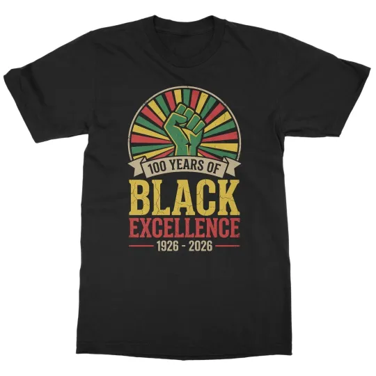 Discover 100 Years of Black Excellence - Black History Month Unisex T-Shirt