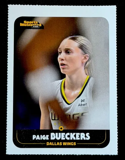 Discover PAIGE BUECKERS WNBA RC 2025 Sports Illustrated SI for Kids WNBA Dallas Wings ROY