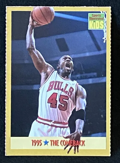 MICHAEL JORDAN 1998 Sports Illustrated for Kids SI #8 1995 The Comeback NBA