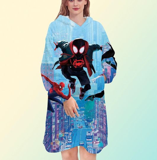 Spider-Man Into the Spider-Verse Blanket Hoodie