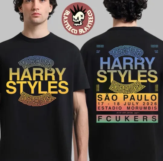 Discover Harryy Stylee Together Together Tour 2026 Sao Paulo Brazil July 2026 T-Shirt