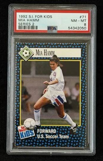 Discover MIA HAMM ROOKIE 1992 Sports Illustrated For Kids SI #71 USWNT Soccer PSA 8
