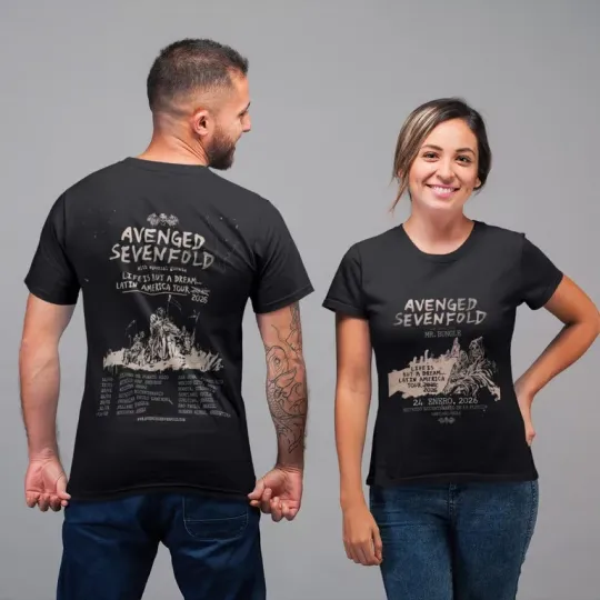 Discover Unisex Avenged Sevenfold 2026 Tour T-Shirt, Life Is But A Dream Band Tee, Heavy
