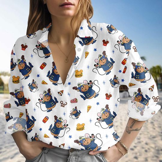 Discover Gus Gus Snacks Disney Cruise Blouse Shirt, Disney Princess Cinde Shirt, Mouse Gus Cruise Trip Blouse Women Shirt, Gift For Her