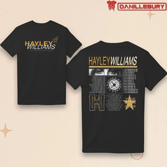 Discover Hayley Williams Bachelorette Party Tour 2026 T-Shirt